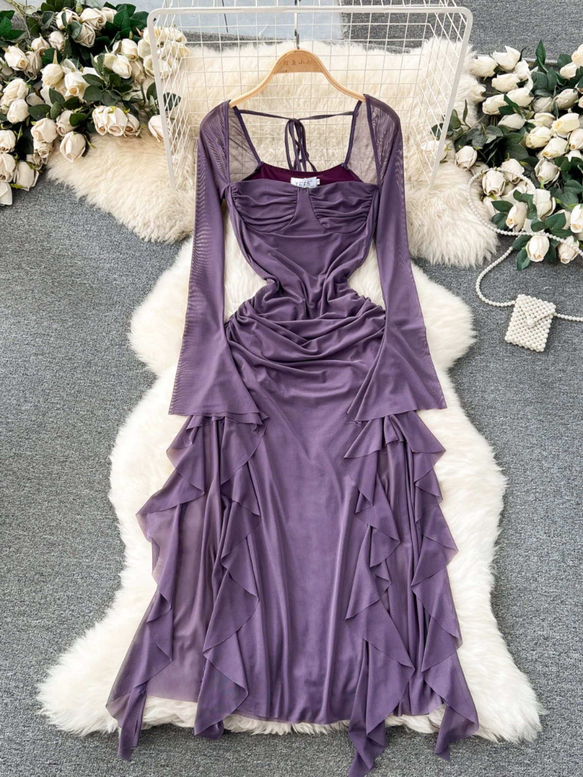 Lasting love ruffle dress CD902 images